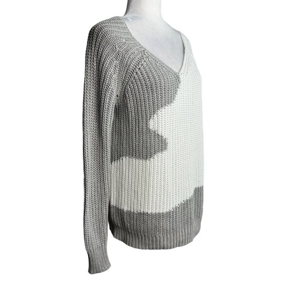 House of Harlow 1960 Adrienne Pullover Sweater in Gray and White Women's Size XS - Picture 7 of 12